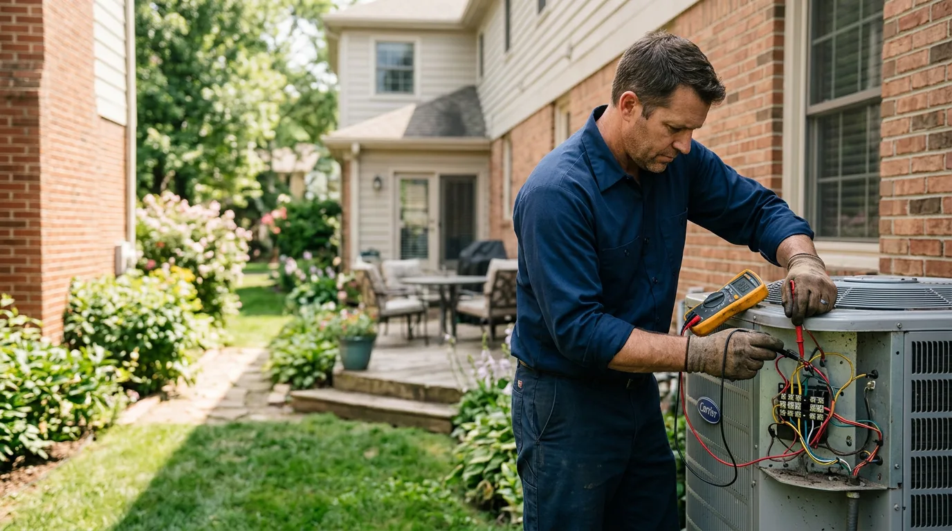 HVAC technician working near Stryker, OH
